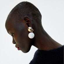 2021 New ZA Resin Big Ball Dangle Drop Earrings For Women Bohemian Ethnic Christmas Gifts Earrings Jewelry Accessories 2024 - buy cheap