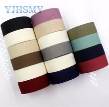 YJHSMY I-181103-129,5yards/lot,38mm Double-sided two-color striped ribbon DIY handmade bow headdress gift wrap materials 2024 - buy cheap