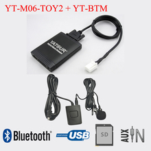 Автомобильный радиоприемник Yatour USB SD AUX с Bluetooth-адаптером для Toyota Lexus Scion 2024 - купить недорого
