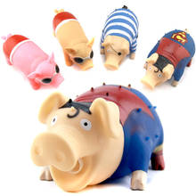 21cm Big Size Cartoon Screaming Pig Squeeze Press Then Pig Sound Rubber Toy Funny Spoof Relieve Work Stress Toys For Children 2024 - buy cheap