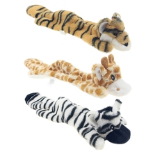 Pet Dog Cat Plush Doll Toy Squeaky Animal Shape Toys Large Non Stuffed Dogs Chew Squeak Bite Resistant Toy 2024 - buy cheap