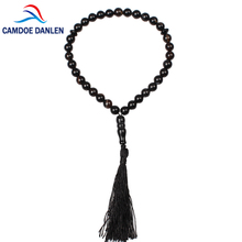 Pulseira de pedra natural preta de ônix, 5 estilos islâmico tasbih, contas de oração, rosário, misbaha, joias, presente para amigo feminino 2024 - compre barato