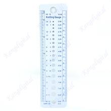 1 PC UK US Canada Gauge Inch cm Ruler Tool All In One Knitting Needle Sizes new easy to use and store 2024 - buy cheap