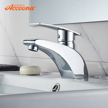 Accoona Single lever Bathroom Faucet Chrome Polished Solid Brass Lavatory Hot and Cold  Basin Mixer Tap Water Mixer Taps A9014 2024 - buy cheap