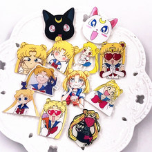 1PCS Lovely Anime Character Sailor Moon Icon Brooch Cartoon Acrylic Badge For Decoration On the Clothes Scarf Backpack Kids Gift 2024 - buy cheap