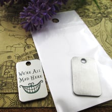 20pcs--"we're all mad here"stainless steel charms more style for choosing DIY Charms pendants for necklace 2024 - buy cheap