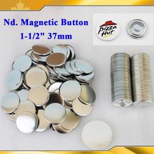 1-1 / 2 " 37 mm 100 conjuntos Strong Nd botão magnético fornecimento de materiais para novo emblema Professional Button Maker 2024 - compre barato