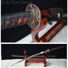 Japanese Samurai Sword KATANA 1060 High Carbon Steel Full Tang Blade Cut Bamboo Crane Tsuba 2024 - buy cheap