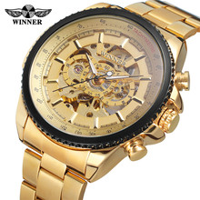 Reloj de pulsera mecánico automático de Deporte Militar de lujo de marca superior de reloj de pulsera para hombre, nuevo esqueleto, reloj masculino 0352 2024 - compra barato