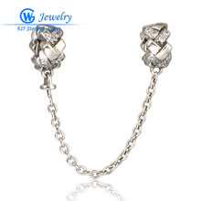 Cadena de seguridad para fabricación de joyas, joyería de plata esterlina 2016 para pulsera artesanal, joyería a la moda Gw A009, novedad de 925 2024 - compra barato