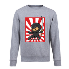 Cool Little Ninja Print On Men Black Hoodie Casual Fleece pullover Sweatshirt Male Funny Cartoon Teen's Gift coat Harajuku 2024 - buy cheap