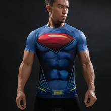 Compression Shirts Men 3D Printed T-shirts Short Sleeve Cosplay Fitness Body Building Male Tops Punk Skull Skeleton 2024 - buy cheap