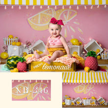 Lemon Yellow Photography Backdrop Stripes Newborn Baby Shower Birthday Party Photo  Children Backdrops Photo studio 2024 - buy cheap