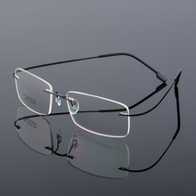 Ultra Flexível luz de Leitura Sem Aro de Titânio Memória Óculos Oculos gafas de Dioptria + 1.00, + 1.50, + 2.00, + 2.50, + 3.00, + 3.50 + 4.0 A1 2024 - compre barato