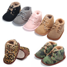 Botas infantis de couro artificial com pelagem grossa, calçados para o inverno 2018 2024 - compre barato