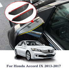 Автомобильное зеркало заднего вида Дождь наклейки для бровей Honda Accord IX LM Citty GM6 CIVIC CRV HRV Vezel Jazz Fit GK наклейка из углеродного волокна 2024 - купить недорого