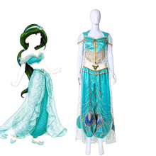 Fantasia de filme jasmine, para cosplay, vestido de princesa, feito sob encomenda, para mulheres, meninas e carnaval 2024 - compre barato