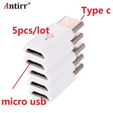 5pcs/lot USB 3.1 Type C Male to Micro USB Female Adapter Type-C Converter Connector USB-C black and white 2024 - buy cheap