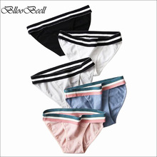 BllooBeell Women's Cotton Panties Sexy Low Rise Wide Belt Briefs Girls Everyday Underwear Underpants Female Lingerie 2024 - buy cheap