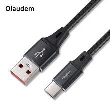 Olaudem Mobile Phone Cables TPE Emboss 5V 2A USB C Cable For Samsung S9 Huawei Nova Cable Type C Cord For Charging CB061 2024 - buy cheap