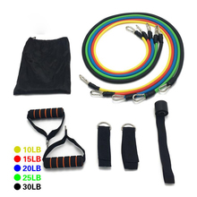 Juego de bandas de resistencia para Fitness, tubos expansores de goma para entrenamiento de resistencia, gimnasio en casa, 11 Uds. 2024 - compra barato