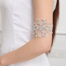 Wedding Women Bridal Bracelet Arm Chain Bride Jewelry Upper Armband with Rhinestones Ankle Chain ANKLET Bracelets 2024 - buy cheap