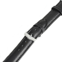 Pulseira de relógio de couro genuíno, alta qualidade, 16mm, à prova d'água, suave, preto, entrelaçado 2024 - compre barato