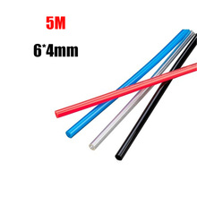 5 Meter 6*4mm Air Tubing Pneumatic Pipe Tube Hose PU Air Gas Pipe Hose Transparent Blue Red Black 2024 - buy cheap