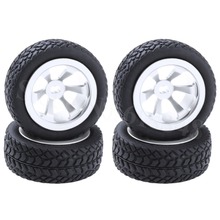 4 pieces/lot  Aluminum Alloy Tires & Wheels For WLtoys 1/28 RC Car K969 K989 K999 P929 2024 - buy cheap