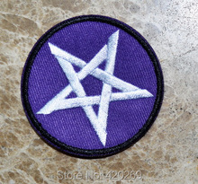 HOT SALE! ~ Satanic pentagram pentacle occult wicca pagan Iron On Patches, sew on patch,Appliques, Made of Cloth,100%  Quality 2024 - buy cheap