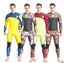 3mm Scuba Neoprene Men Keep Warm Diving Wetsuits Long Sleeve Water Sport Bodysuit Surfing Swimwear Bathing Fishing BeachWetSuits 2024 - buy cheap