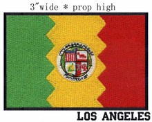 Los Angeles, califórnia Bandeira DOS EUA 3 "wide patch bordado para pano de renda doilies/EQUIPE/frisada lace applique 2024 - compre barato