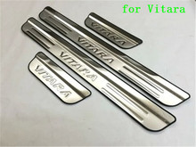 High Quality stainless steel Auto parts pedal bienvenidos Scuff Plate/Door Sill for Suzuki Vitara 2015-2017 Car styling 2024 - buy cheap