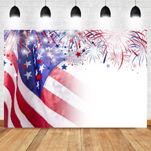 NeoBack American Flag Firework Background Photography Independence Day Independence Day 4th of July Photo Background 2024 - buy cheap