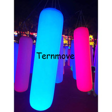 LED lighting inflatable promotional pillar led strip balloon Sandbag Shape Balloon Inflatable Lighting Pillar Column 2024 - buy cheap