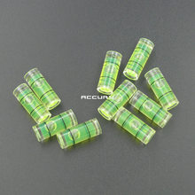 100pcs 8*20mm Plastic tube level  protractor Acrylic Bubble level Circular spirit level vial 2024 - buy cheap