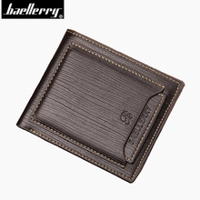Baellerry Short Men Wallets Brand Leather Credit Card Holder Coin Money Vintage Male Purse Trifold Clutch Large Capacity Bag 2024 - buy cheap