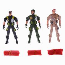 9cm Paratroopers Parachute Soldiers Kids Children Outdoor Sports Hand Throw Toy 2024 - buy cheap