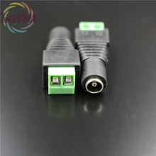 50/bolsa conector Jack hembra enchufes para 5050/3528 SMD LED tira sigle color luz DC fuente de alimentación conector de Cable de enchufe de adaptador de CA 2024 - compra barato