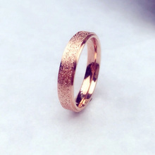 MOREDEAR 4mm 2mm Rose Gold Brush Finish Titanium Stainless Steel Ring Engagement Wedding Charm Rings Men Women Couples Tail Ring 2024 - buy cheap