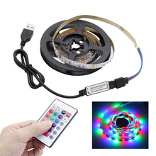 New 1M 2M 3M 4M 5M RGB LED Strip Light USB Port Remote Control Waterproof SMD 2835 Flexible Tape Lamp For TV Background Lighting 2024 - buy cheap