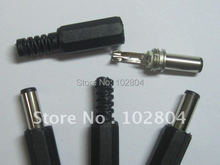 30 pcs por lote 5.5 x 2.1 x 14 mm DC Power macho conector adaptador cabo de plástico Black Head 2024 - compre barato