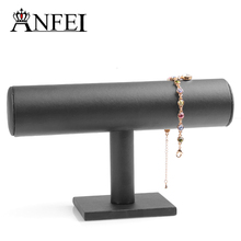 ANFEI Jewelry Display Stand Watch Bracelet Display Shelf Holder For Jewelry Rack Rock Jewelry Organizer Leather Material 2024 - buy cheap