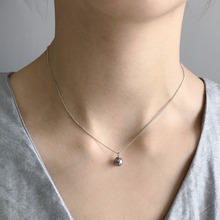 Martick colar com pingente feminino de pedra preta, joia feminina de alta qualidade, joia de prata 925 marca europeu gsn25 2024 - compre barato