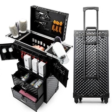 CALUDAN large volume Multifunctional cosmetic Rolling Luggage Professional hairdressing tools brand custom Suitcase 2024 - buy cheap