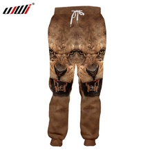 UJWI Autumn Homme New Brown Pants 3D Printed Big Size Animal Tiger 5XL Trousers Clothing Man Loose Sweatpants 2024 - buy cheap