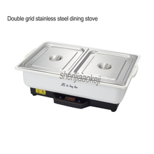 350w Double grid commercial Buffy furnace buffet stove Stainless steel durable temperature control restaurant insulation furnace 2024 - buy cheap