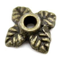 Doreen Box Lovely Bead Caps 4 Petals Flower Antique Bronze(Fits:8-14mm Beads) 8x6mm,400PCs (B22808) 2024 - buy cheap