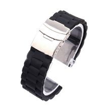 Automatic Watchband Double Click Butterfly Buckle Watch Automatic Push Button Fold Deployment Clasp Strap Bucklen 2024 - buy cheap