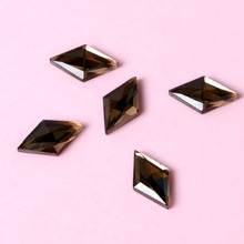 Jewelry accessories dark brown rhombus flat back glass crystal Rhinestones DIY mobile phone shell and wedding dress 2024 - buy cheap